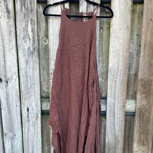 Free people brown maxi dress